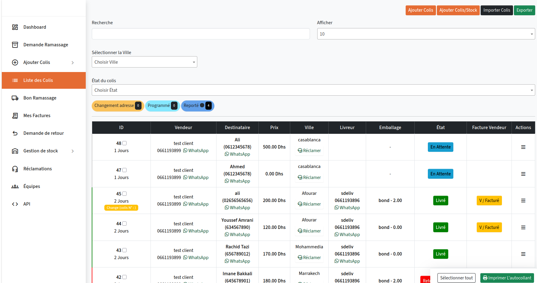 Application ALAE LIVRAISON